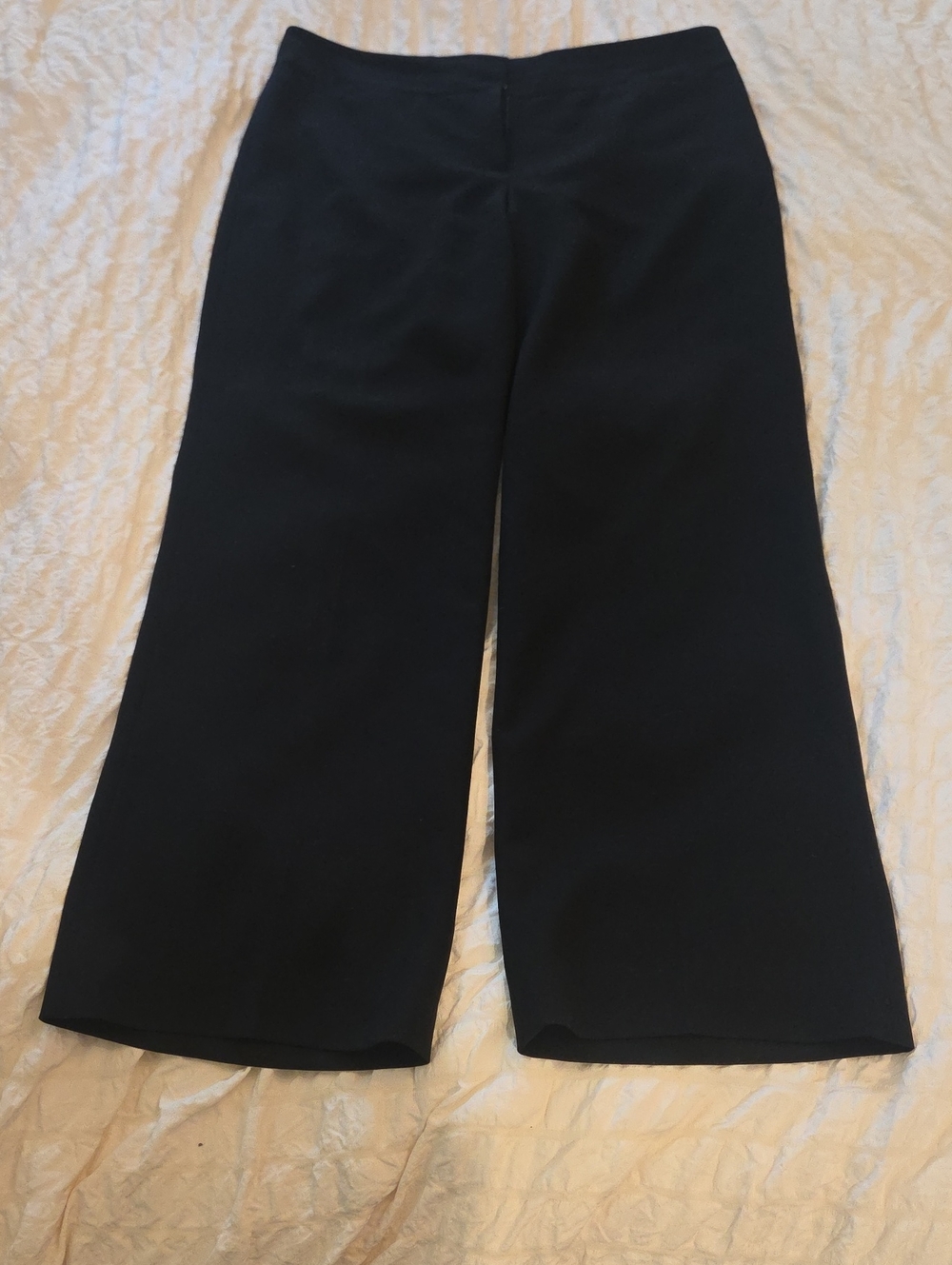 Ann Taylor Black Wide-Leg Trousers